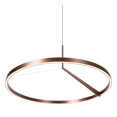 Lucide APPLAUSE - Pendant light - Ø 80 cm - LED Dim. - CCT - 1x50W 2700K/4000K - Hand Wave Sensor - Coffee - Premium